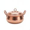 Copper Soup Pot with Lid Handmade Handcrafted Cookware for Home Cooks, Kitchen S