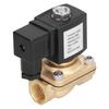 2 Way Solenoid Valve Brass Solar Electric Normally Closed Pipeline Inlet Control Parts G1 2inDC 12V