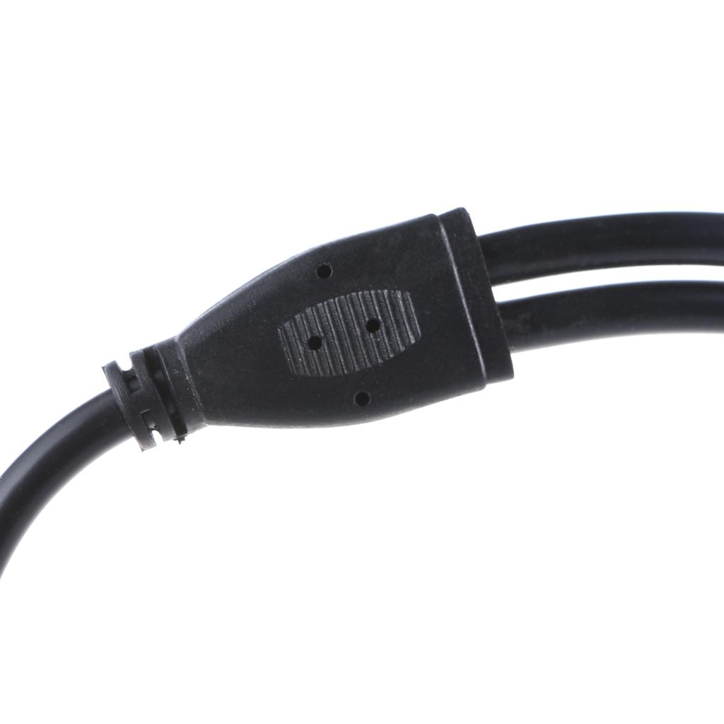 High Conductivity DC Power Y Splitter Cable CCTV DC Power Splitter Cable Connects Two Devices with 5.5MMx2.1MM Input