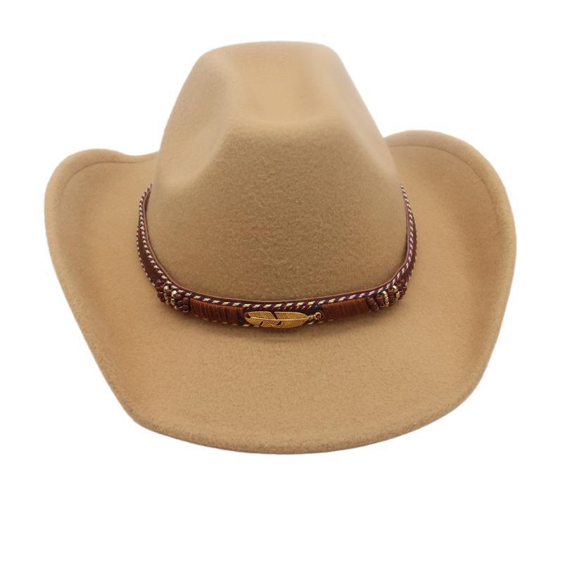 Vier Jahreszeiten Herren- und Damen Premium Zylinder Ethnisch Britischer Stil Western Cowboyhut