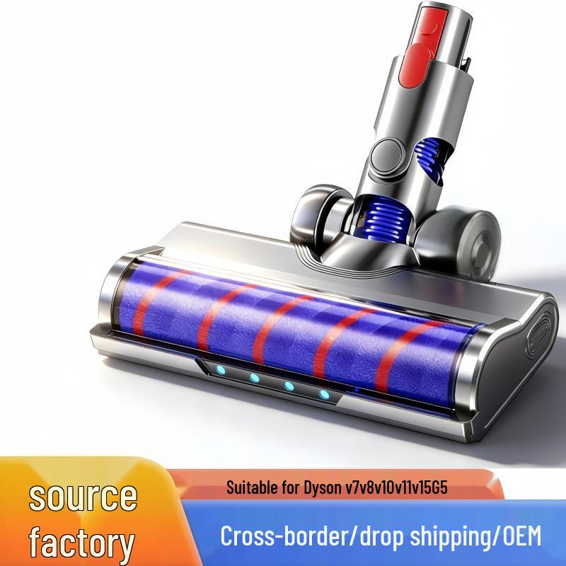 Dyson V6-V15 Slim Soft Plush Electric Roller Brush Head for Vacuum Cleaners