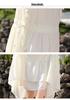 Chiffon Karomuster Kurzarmkleid für junge Mütter und ältere Frauen