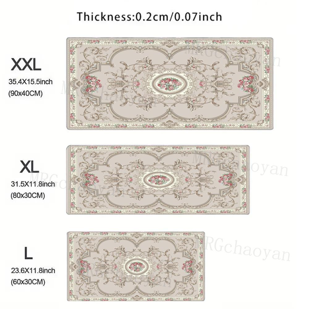 The Persian retro-style large mouse pad with rubber anti-slip lockstitch craftsmanship is suitable for laptop games