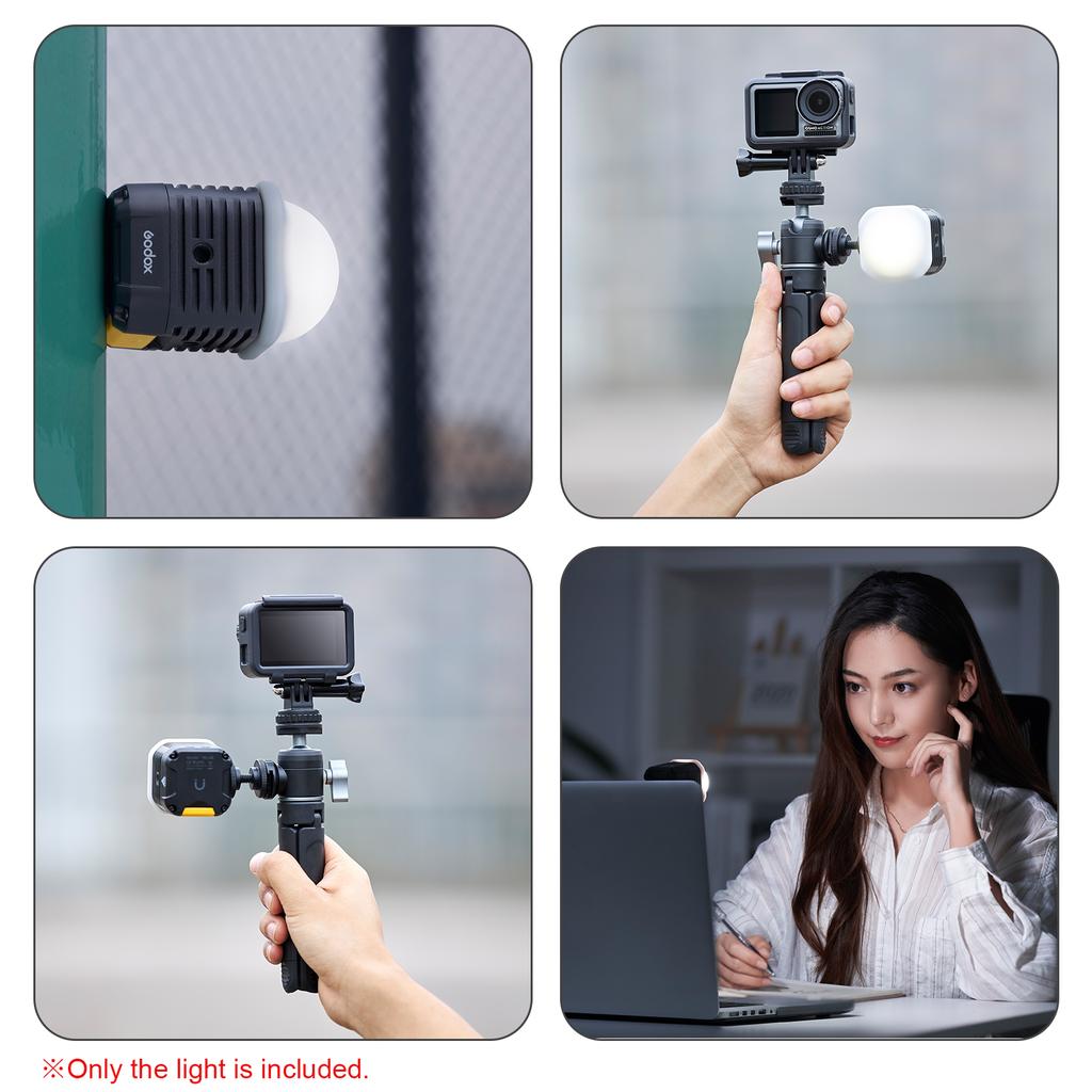 Godox WL4B IPX8 30M Waterproof LED Photography Light Color Temperature 5600K CRI97 TLCI97 APP