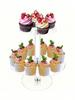 1 pc 16 hole acrylic transparent ice cream rack, cone cone display rack, cake cone rack, popcorn flower rack, .