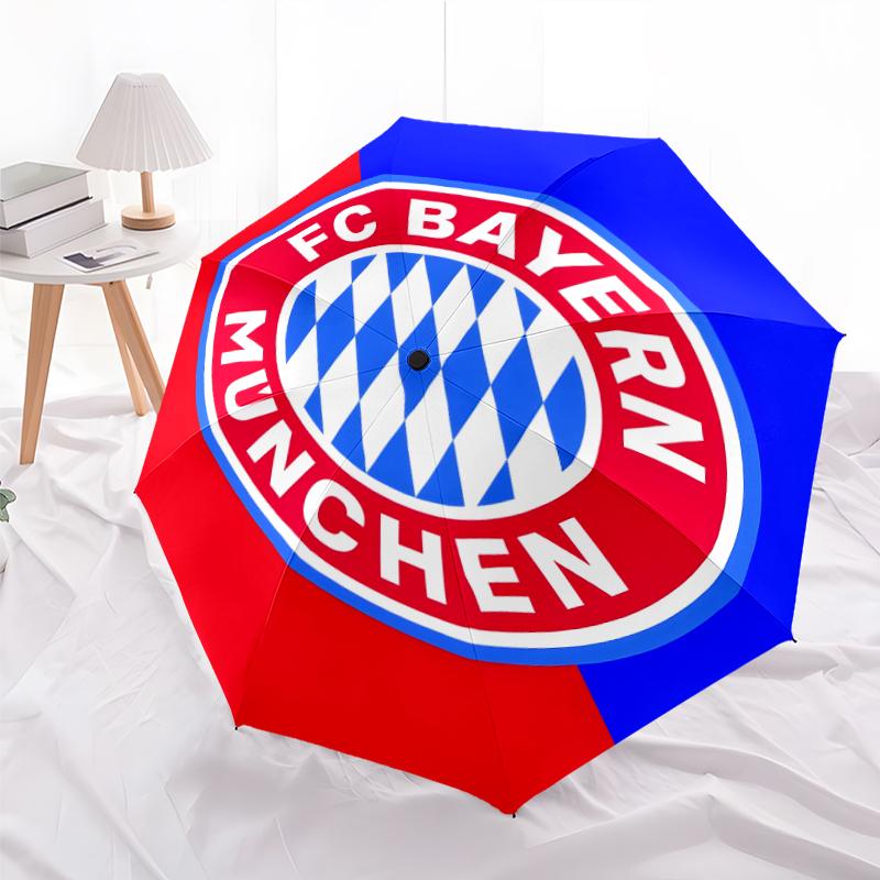 1pc B-Bayern Munich (8) Umbrella, Sun Protection, And UV Shielding. It Has Eight Sturdy Ribs for Outdoor Use And Perfect As a Holiday Gift