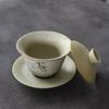 150ml Ceramic Lid Bowl Vintage Tea Bowl Three Talents Bowl