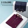 MONTAGUT Men's Silk Blend Antibacterial Short Sleeve Polo Shirt