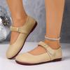 2025 New Round Headed Cute Casual Flat Shoes for Spring and Summer New Daily Simple Versatile Elegant Comfortable Small Shoes