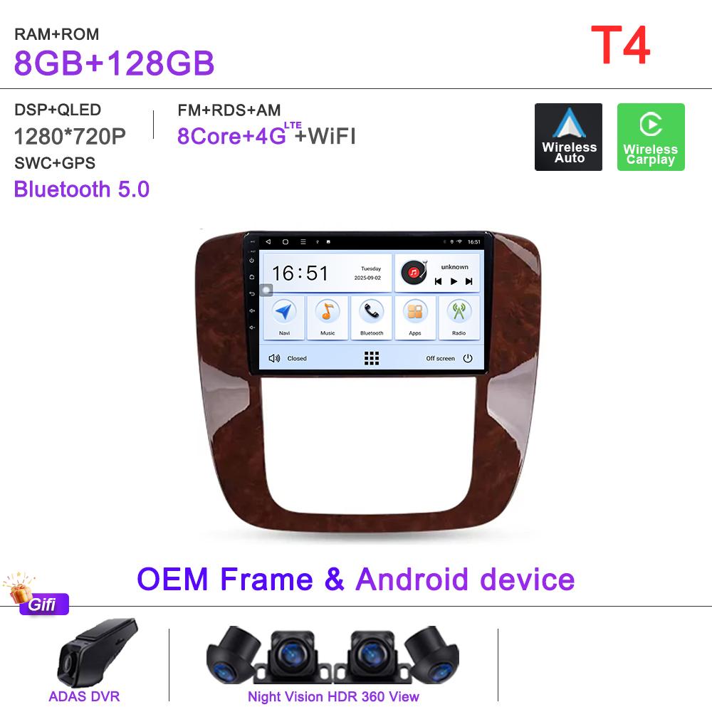 Android 16 For GMC Yukon 3 GMT 900 2006-2014 For Chevrolet Tahoe 3 GMT900 2006-2014 Silverado 2 GMT901 2007-2013 Radio Car GPS jr2