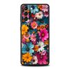Colorful Flower Phone Case for Samsung Galaxy S24 S23 S22 S20 S21 FE Ultra S10 S10E S9 S8 Plus 5G Silicone Cover Capas Funda Bag