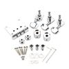 Practical 3 Strings Guitar Bridge Set Guitar Saddle Bridge with Screw Control Knob Wrench Guitar Replacement Accessories