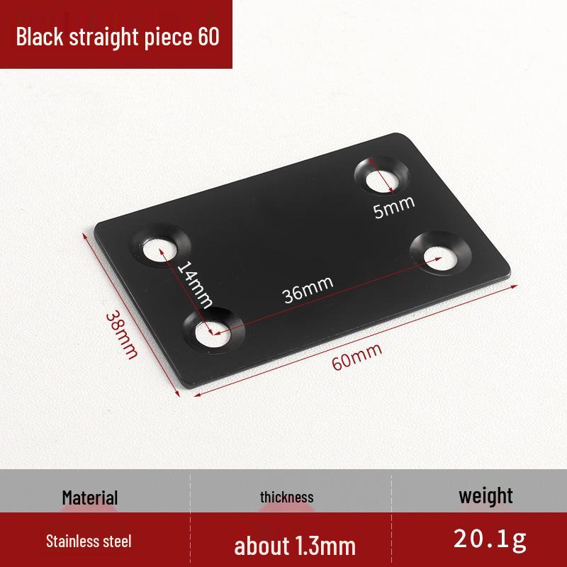 90° Stainless Steel Triangle Bracket Holder for Partition Hardware