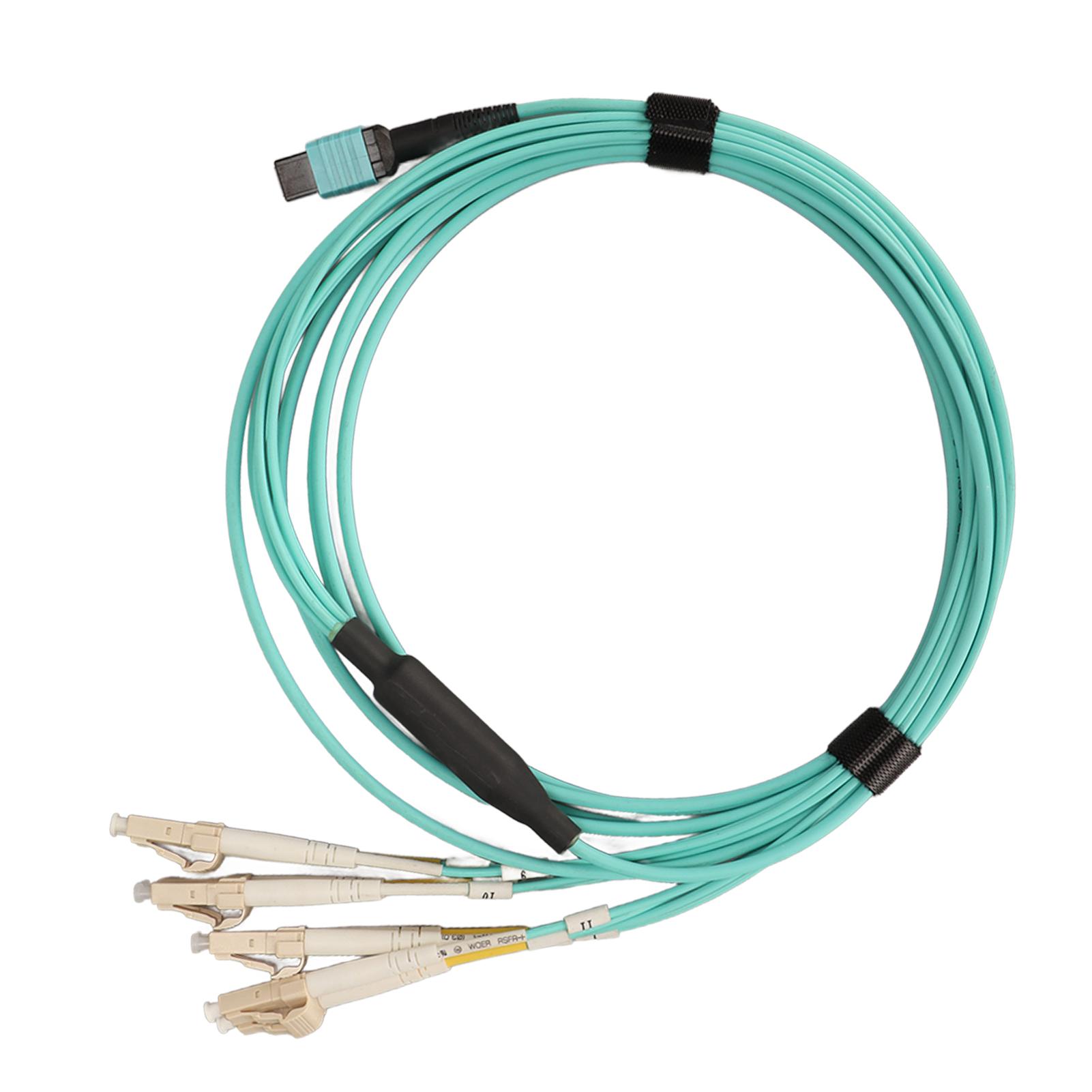 

MPO до 8LC волоконно-оптичний патч-корд 3,3 ярди дуплексний MPO до 8LC LSZH низькі оптичні втрати стабільна передача