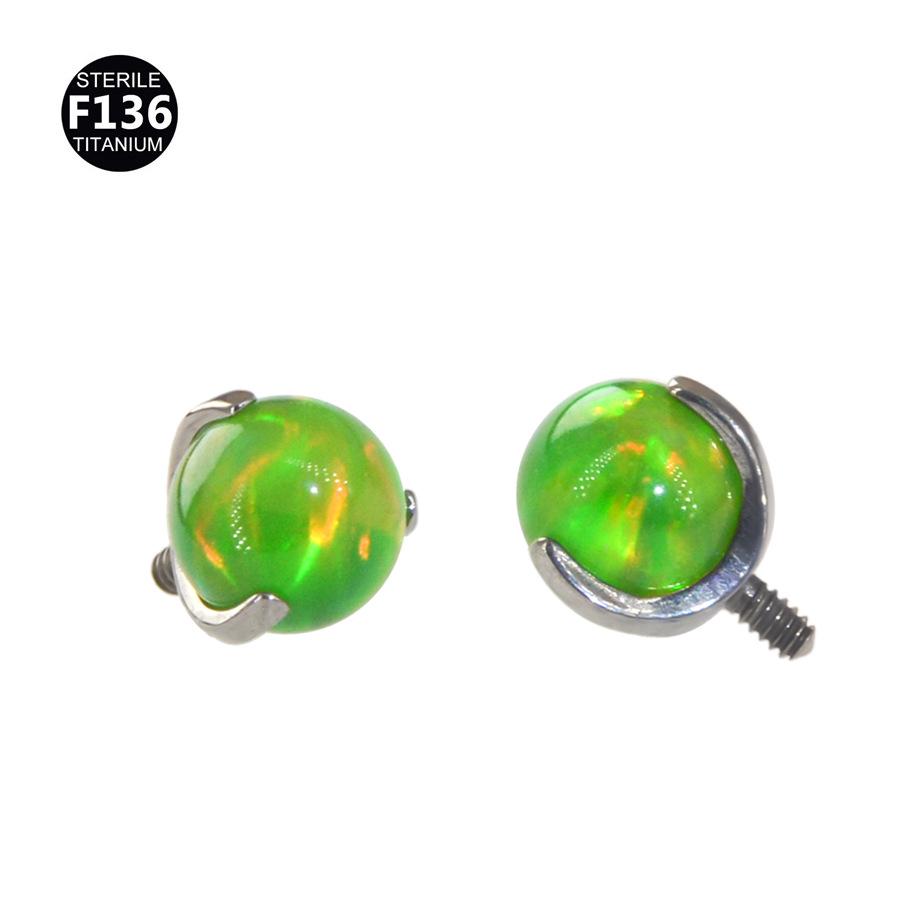 G23 Titanium Aurora Jelly Opal Stud for Ear, Lip, Tongue, and Cartilage Piercings