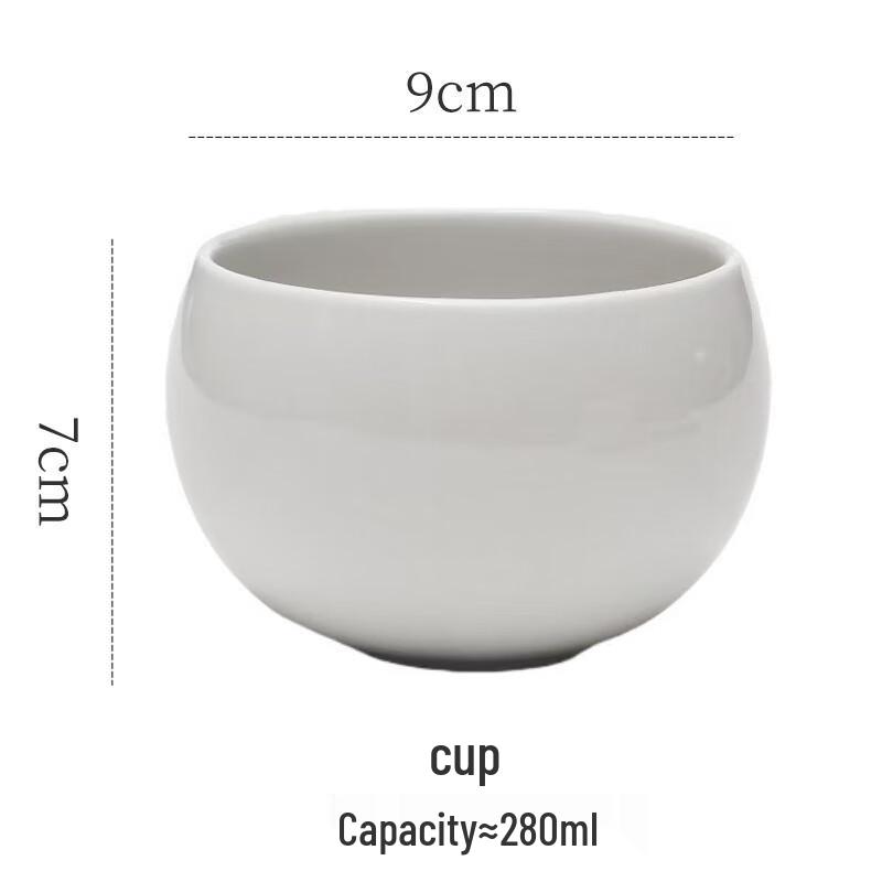 Shangqi Ceramic Latte Art Coffee Cup with Saucer