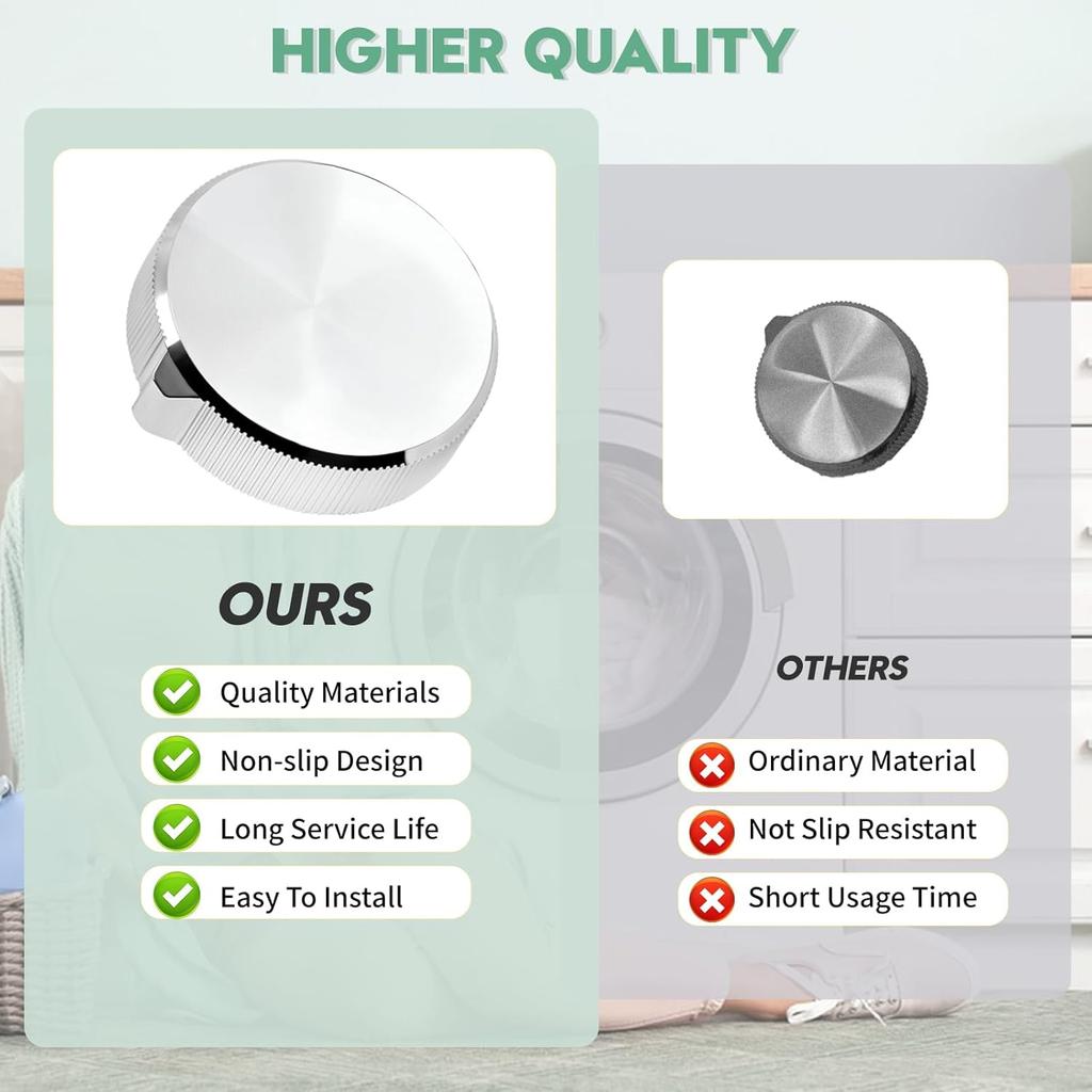 Upgrade W11675852 W11328381 Trocknerknopf Ersatz Kompatibel mit Whirlpool Waschmaschinen Trockner Timer Steuerknopf Ersatzteil, Ersetzen W11675852 W11328381