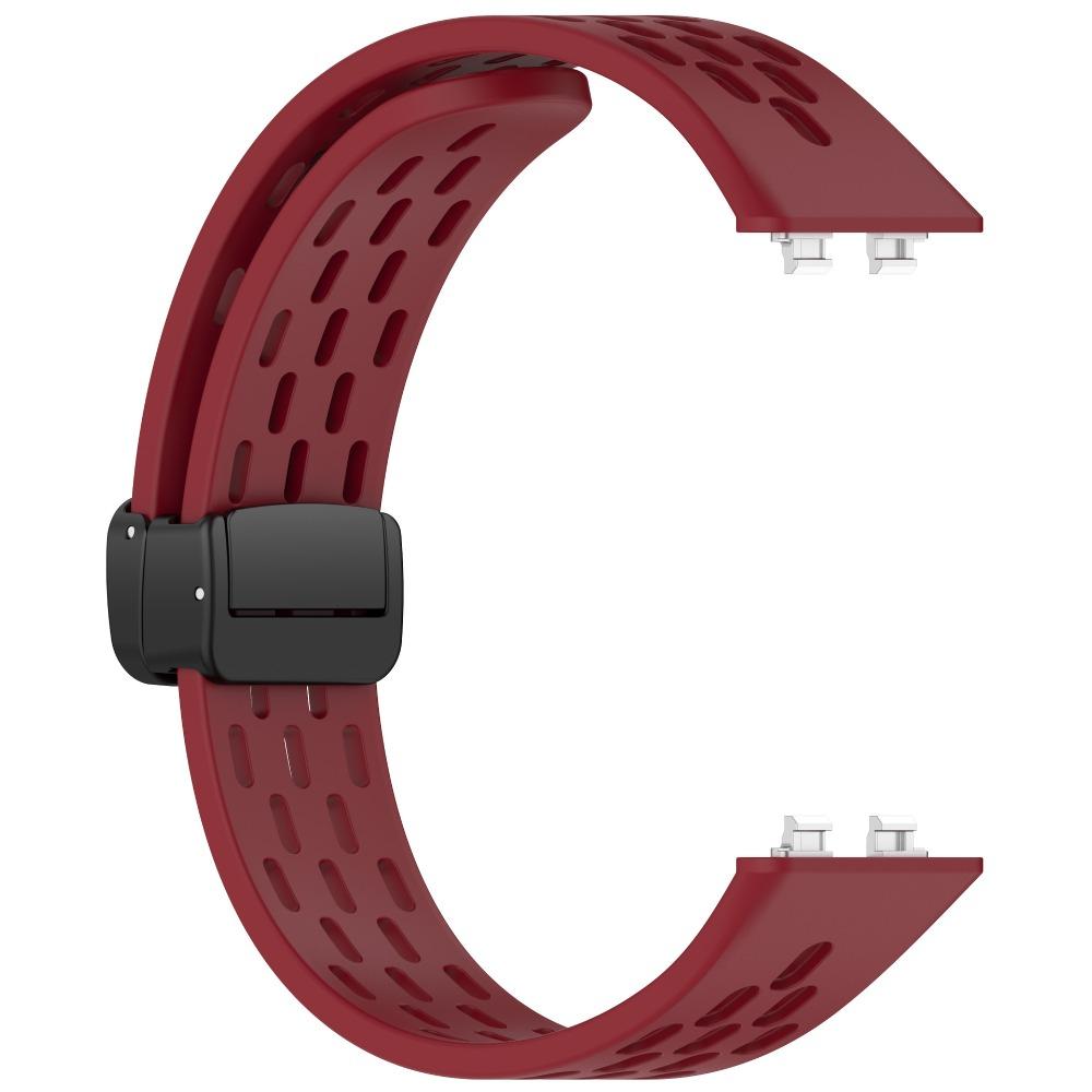 Силиконовый ремешок для Huawei band 11 Официальный спортивный браслет Замена для Huawei band 11Pro Браслет на запястье Аксессуары For huawei band 11/11Pro красный