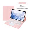 Portable Detachable Touch Wireless Bluetooth TPU Keyboard Case For Samsung Tab S8 Plus / S7 FE 12.4 Inch Tablet Protective Cover