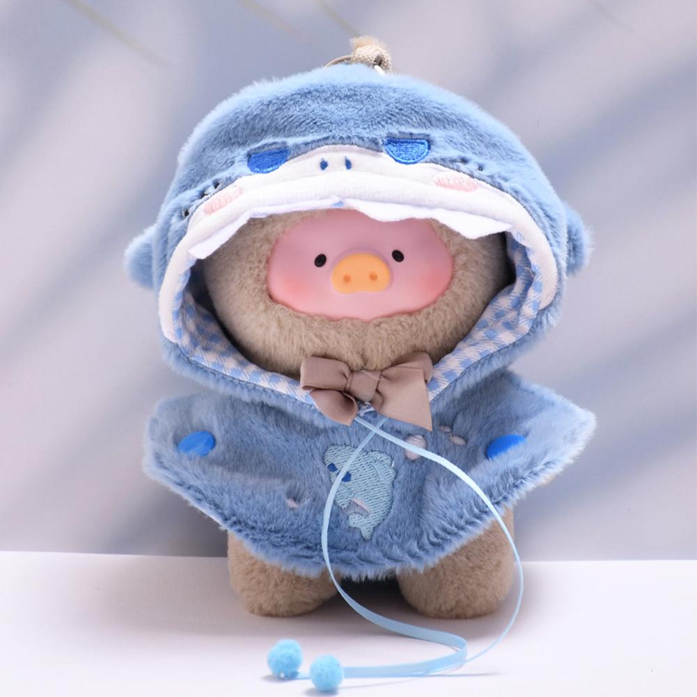 For 14cm Lulu the Piggy Headwear Cape Fashion Doll Clothes Color Match Hoodies Dolls Accessories Cute Decoration Little Clothes
