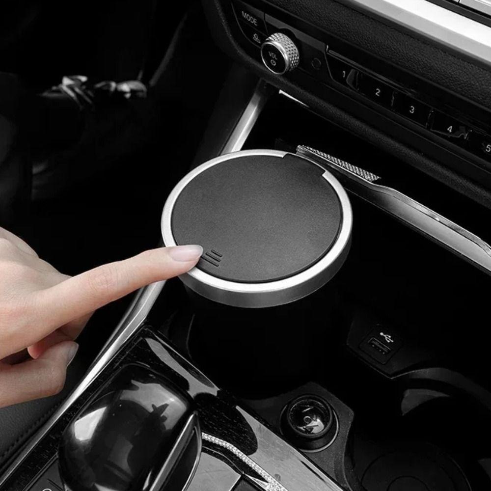 Dustbin Car Trash Can Click Open Cover Desktop Trash Can Multipurpose Car Garbage Bin  Outdoor