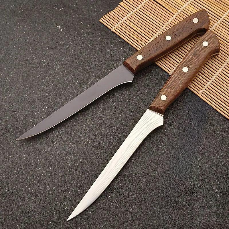 Stainless Steel Boning Knife Sushi Knife Kitchen Utility Knives Meat Bone Fruit Vegetables Cutter Tool