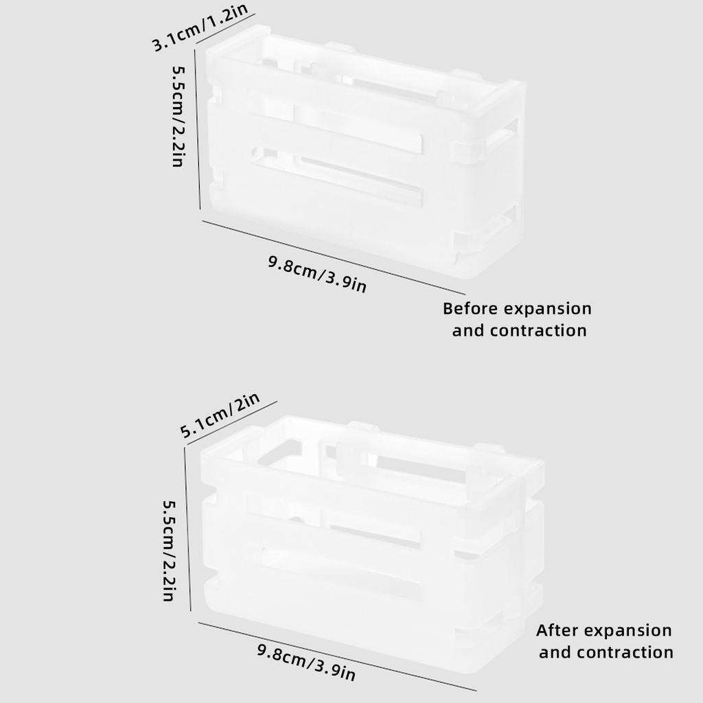 Telescopic Refrigerator Storage Box Fridge Side Door Food Organizer Container  Kitchen Vegetable Fruit Case