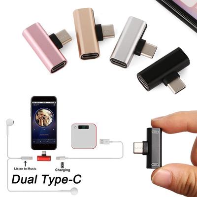 Mini Metall-Kabelverbinder AUX-Splitter Audio-Konverter Typ-C zu Typ-C Adapter Kopfhöreranschluss