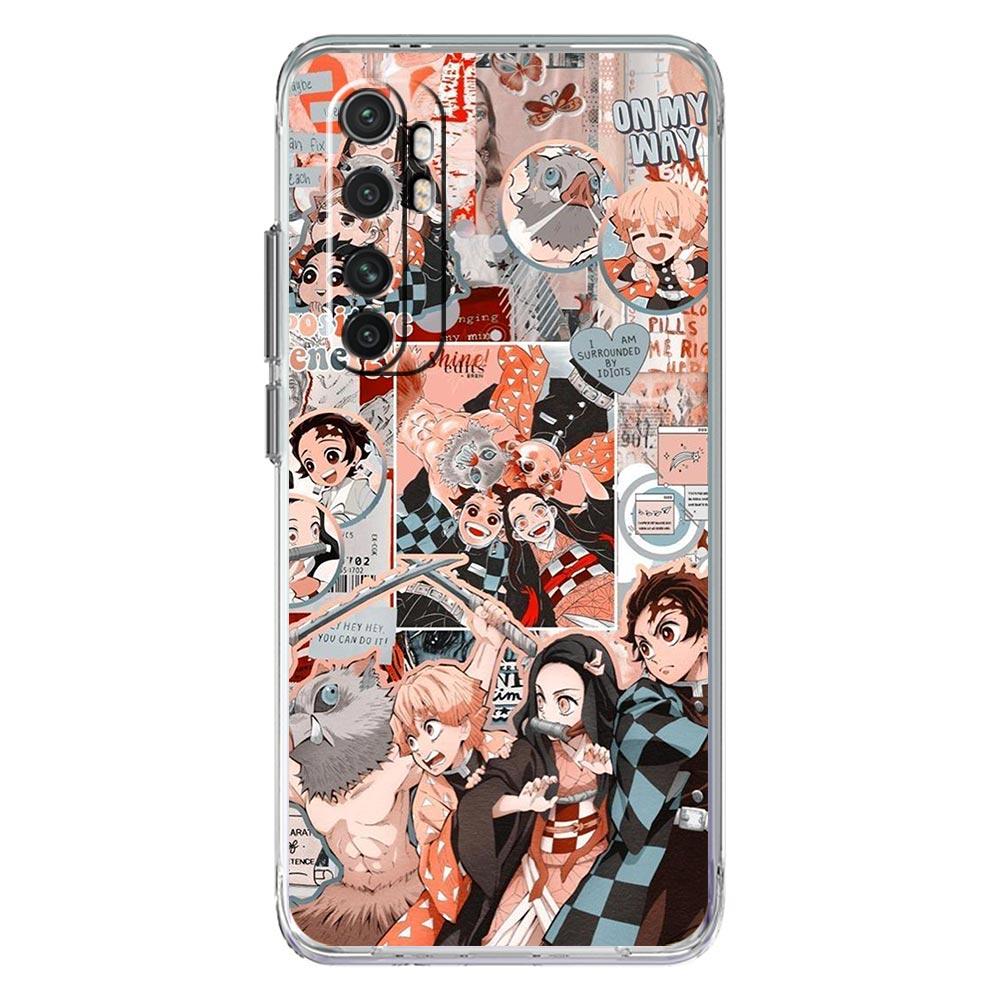 Kimetsu No Yaiba Anime Demon Slayer For Xiaomi Poco X3 NFC F3 M3 X4 M4 Pro 5G Phone Case Mi 11 Lite Ultra 11T 11X 12 11i Cover