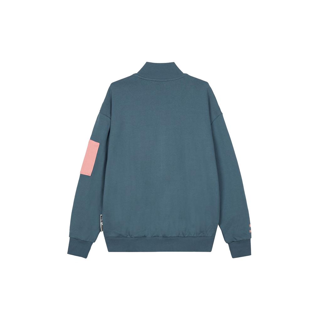 Puma Color Block Letter Print Long Sleeve Jacket Men Jackets Green 536788-42