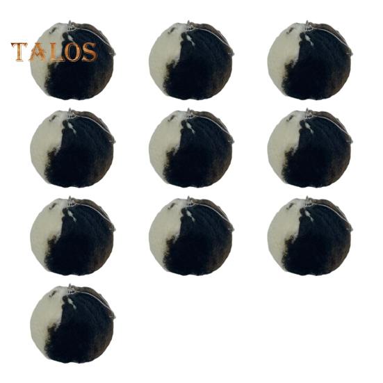 

10 шт., рождественские шары с рисунком коровы, искусственный мех, коровий шар, подвесное украшение, плюшевые шары, украшение на рождественскую елку для фермерского дома, праздничный декор 10pcs