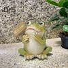 Cartoon Nebel Figurine Harz Willkommen Libelle Frosch Statue Skulptur Home Office Desktop Indoor Outdoor Garten Dekoration Ornament