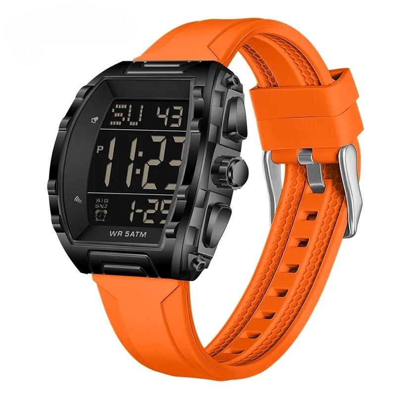 Men's Sports Electronic Watch Waterproof Countdown Calendar Night Light LED Digital Wristwatch