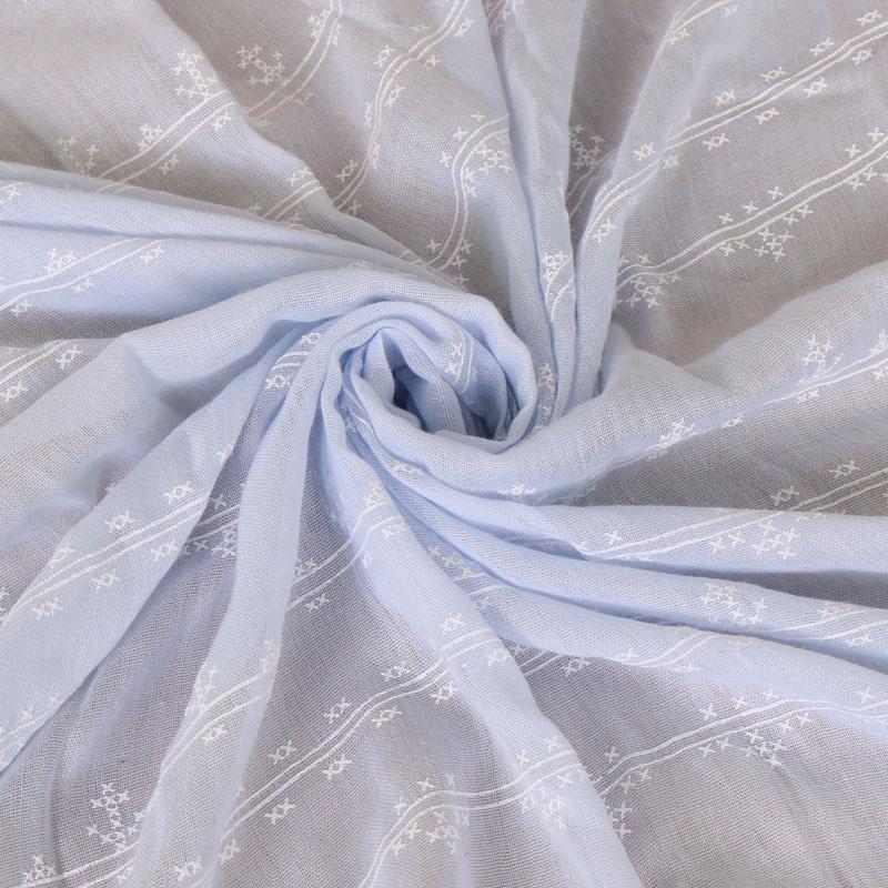 Cotton foam printed women's long scarf, monochrome cotton yarn popular scarf shawl