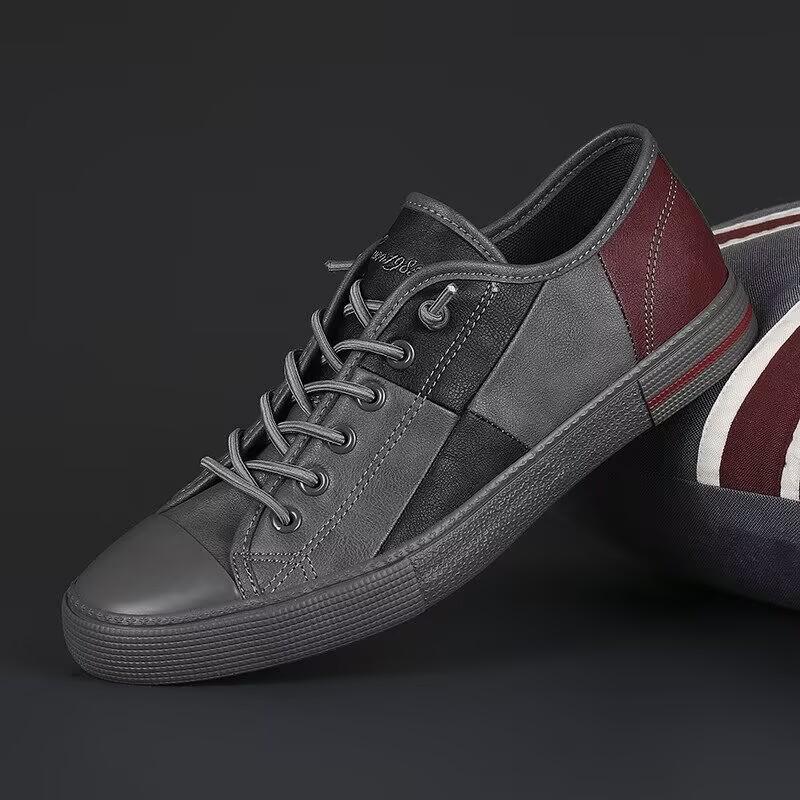 New Men's Flat Casual Shoes Handmade PU Leather Comfortable Loafers Outdoor Men Shoes Breathable Men Moccasins Men's Sneakers