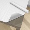 45cm White Wood Grain PVC Wall Sticker Waterproof Kitchen Wardrobe Furniture Decoration Wallpaper Table Cabinet Self-adhesive