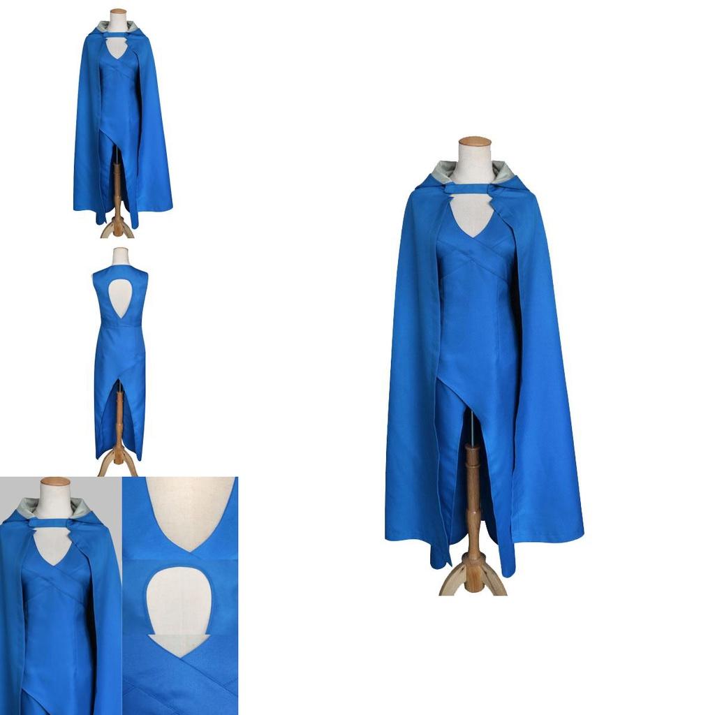 Exquisite Game Of Thrones Daenerys Targaryen Mother Of Dragons Costume Dress Cloak For Women