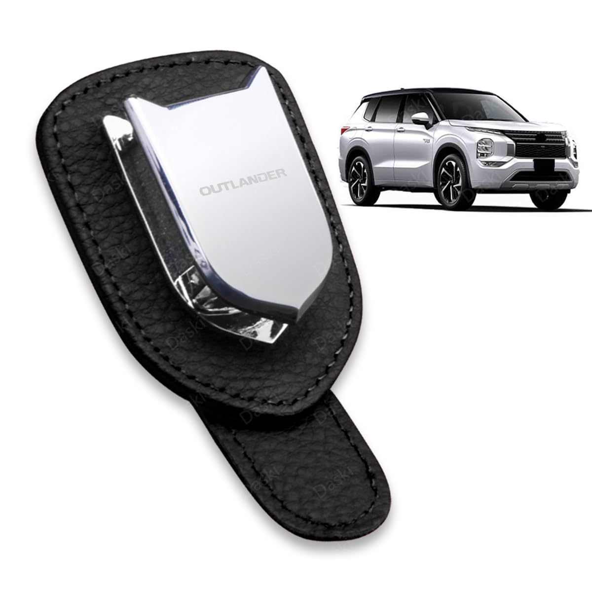 

Outlander Glasses Fits All Outlander Series GN Leather Sunglasses Car Sun Car Safe Easy Black Holder, (PHEV, GN0W, Series, etc.), Holder, Visor, чёрный