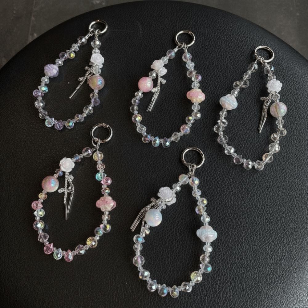 Anti-Lost Function Phone Chain Pendant Beaded Chain Beaded Pendant Accessory  Women's Accessory