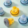 Little Yellow Duck Steel Ball Brush Hangable Squeeze Pot Wash Brushes Press Pan Bowl Brush Kitchen Cleaning Dish Bowl Cleaner Household Cleaning Tools
