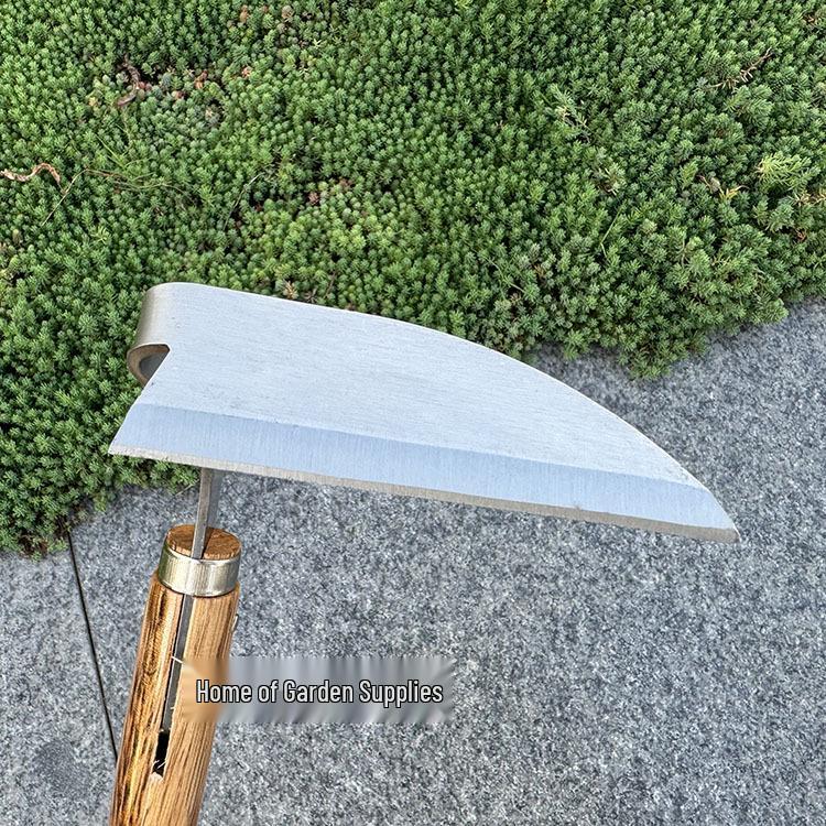 Stainless Steel Composite Sickle & Bent Handle Weeding Hoe - Farm & Garden Tool