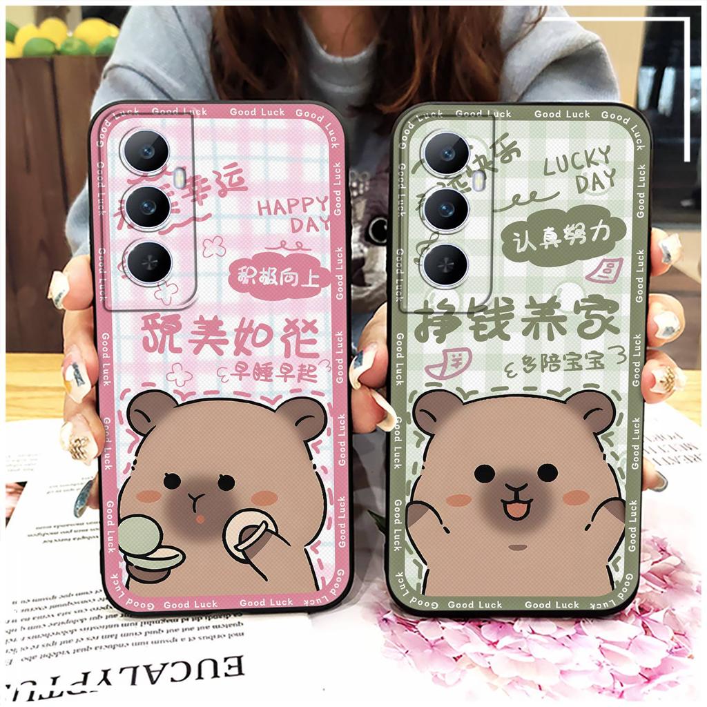 Dirt-resistant Phone Pouch Phone Case For Realme C65 Anti-dust Silicone Durable Soft Case Cartoon Protective Couple Cute