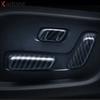 Car Seat Adjustment Switch Button Knob Cover Trim For Mazda CX5 CX-5 KF 2017-  2024 Carbon Fiber Interior Accessories
