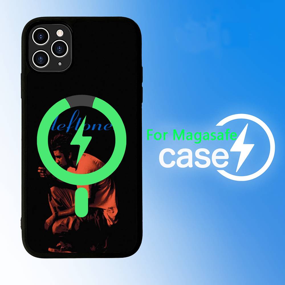 Band D-Deftones Black For Magsafe Magnetic Phone Case For iPhone 16 15 17 Pro Max 11 12 13 14 Plus Cover
