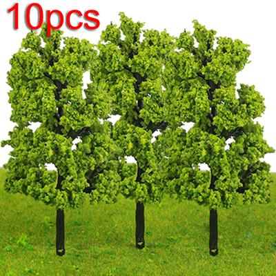 Train Model Trees Railway 10pcs Architectural Plastic Display Supplies