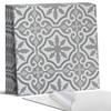 Self-Adhesive Vinyl Tiles with Print Mosaic Pattern with Ornaments 4X50X50 Cm
