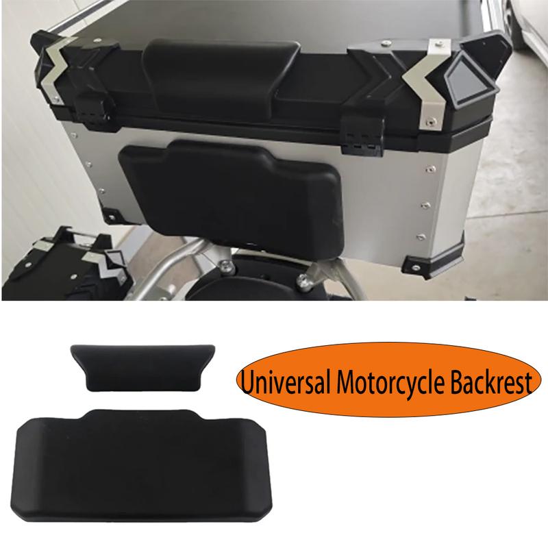 Motorcycle Passenger Backrest Back Pad Self-adhesive Universal Shockproof Moto Rear Top Case Box Luggage Cushion Pad Backrest