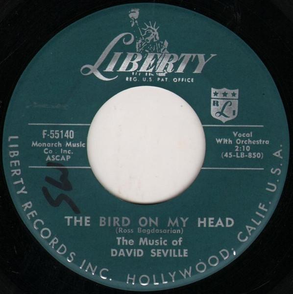 

7-дюймовая пластинка DAVID SEVILLE The Bird On My Head F55140 Liberty 1958 US Pop Б/у