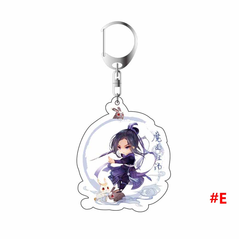 Wuxian Acrylic Grandmaster of Demonic Bag Pendant Mo Dao Zu Shi Keychain Key Ring Holder Key Rings