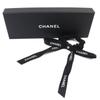 Excellent CHANEL hair accessory COCO Mark Logo Ribbon Scrunchie Hair Tie 24B Used